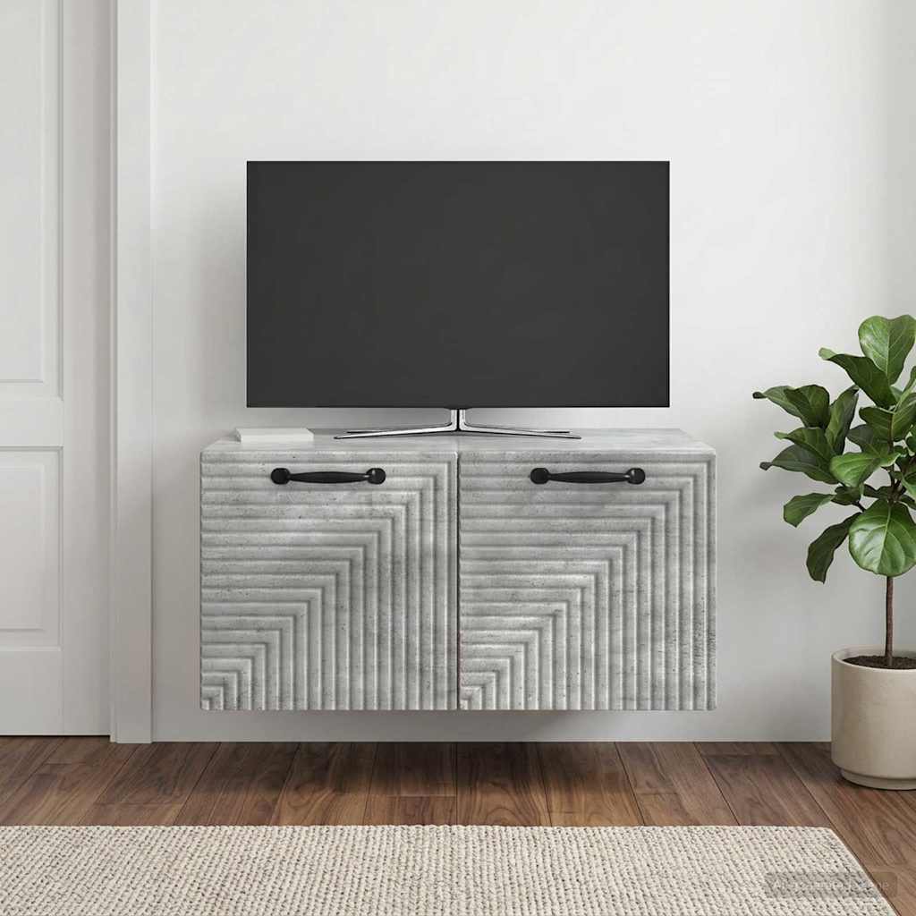 Mobile Porta TV da Muro Grigio Cemento 59,5 x 41 x 30 cm