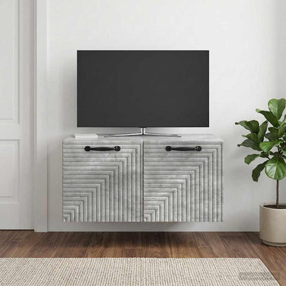 Mobile Porta TV da Muro Grigio Cemento 59,5 x 41 x 30 cm