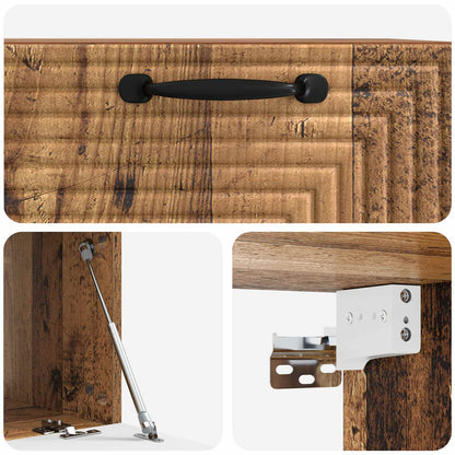 Mobile Porta TV da Muro Legno antico 59,5 x 41 x 30 cm | homemem39