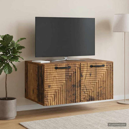 Mobile Porta TV da Muro Legno antico 59,5 x 41 x 30 cm