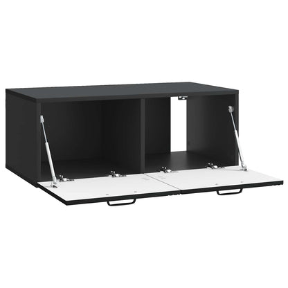 Mobile Porta TV da Muro Nero 78,5 x 41 x 30 cm