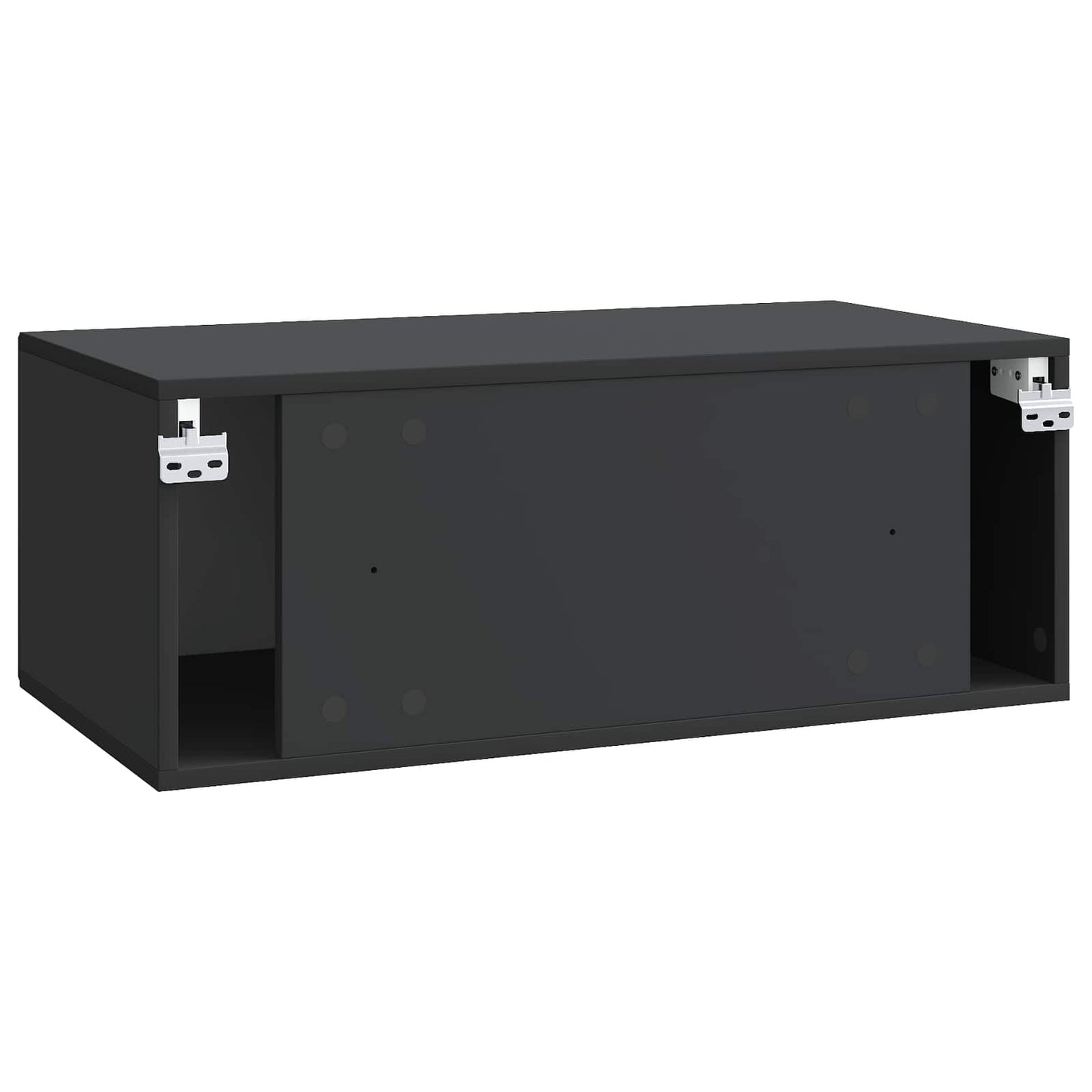 Mobile Porta TV da Muro Nero 78,5 x 41 x 30 cm