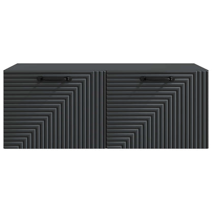 Mobile Porta TV da Muro Nero 78,5 x 41 x 30 cm | homemem39