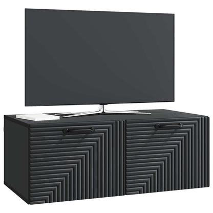 Mobile Porta TV da Muro Nero 78,5 x 41 x 30 cm