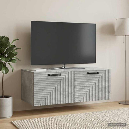 Mobile Porta TV da Muro Grigio Cemento 78,5 x 41 x 30 cm