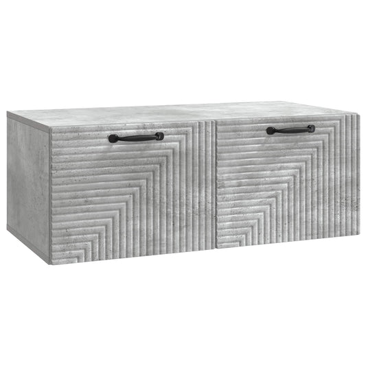 Mobile Porta TV da Muro Grigio Cemento 78,5 x 41 x 30 cm