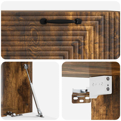 Mobile Porta TV da Muro Rovere Fumo 78,5 x 41 x 30 cm | homemem39