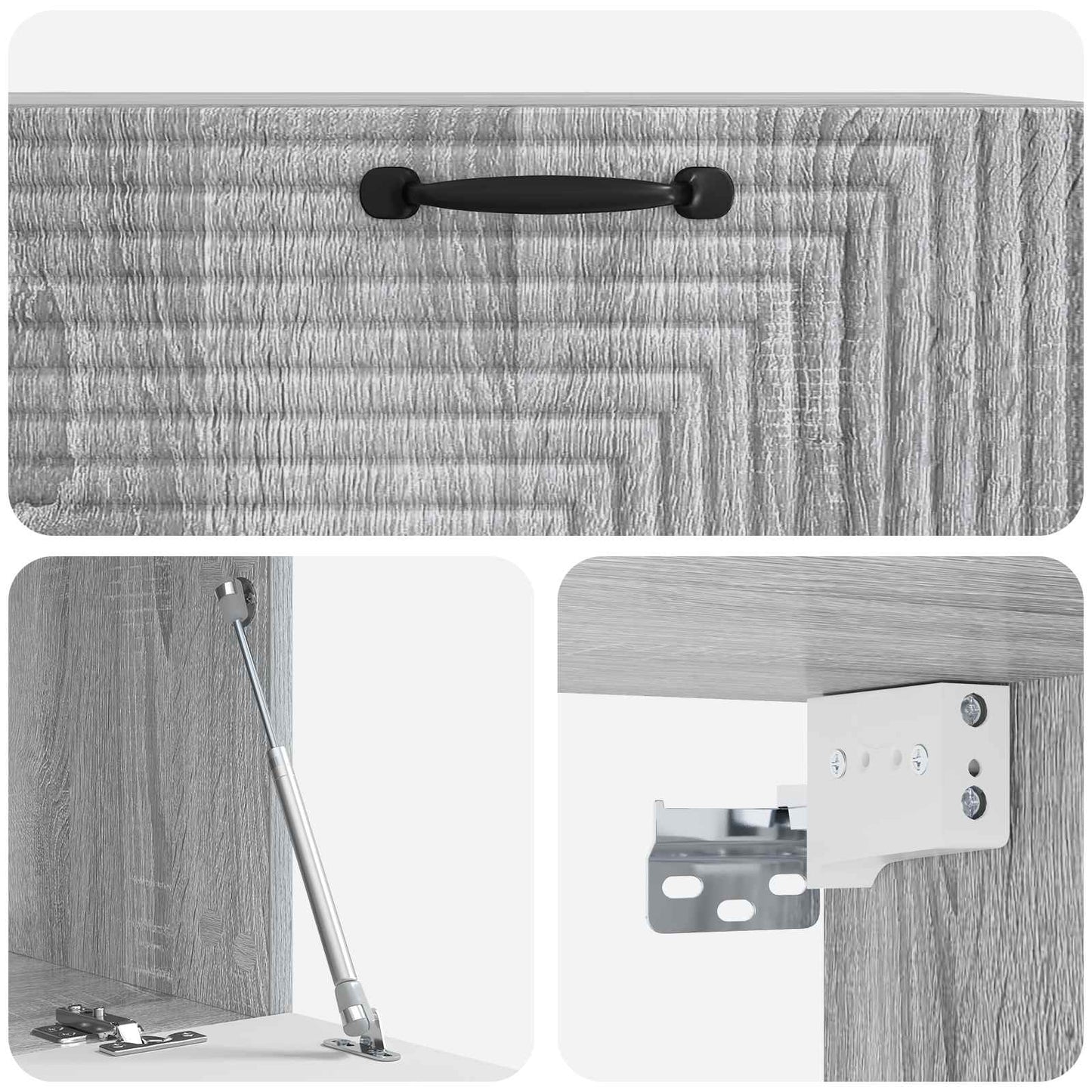Mobile Porta TV da Muro Grigio Sonoma 78,5 x 41 x 30 cm | homemem39