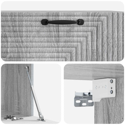 Mobile Porta TV da Muro Grigio Sonoma 78,5 x 41 x 30 cm