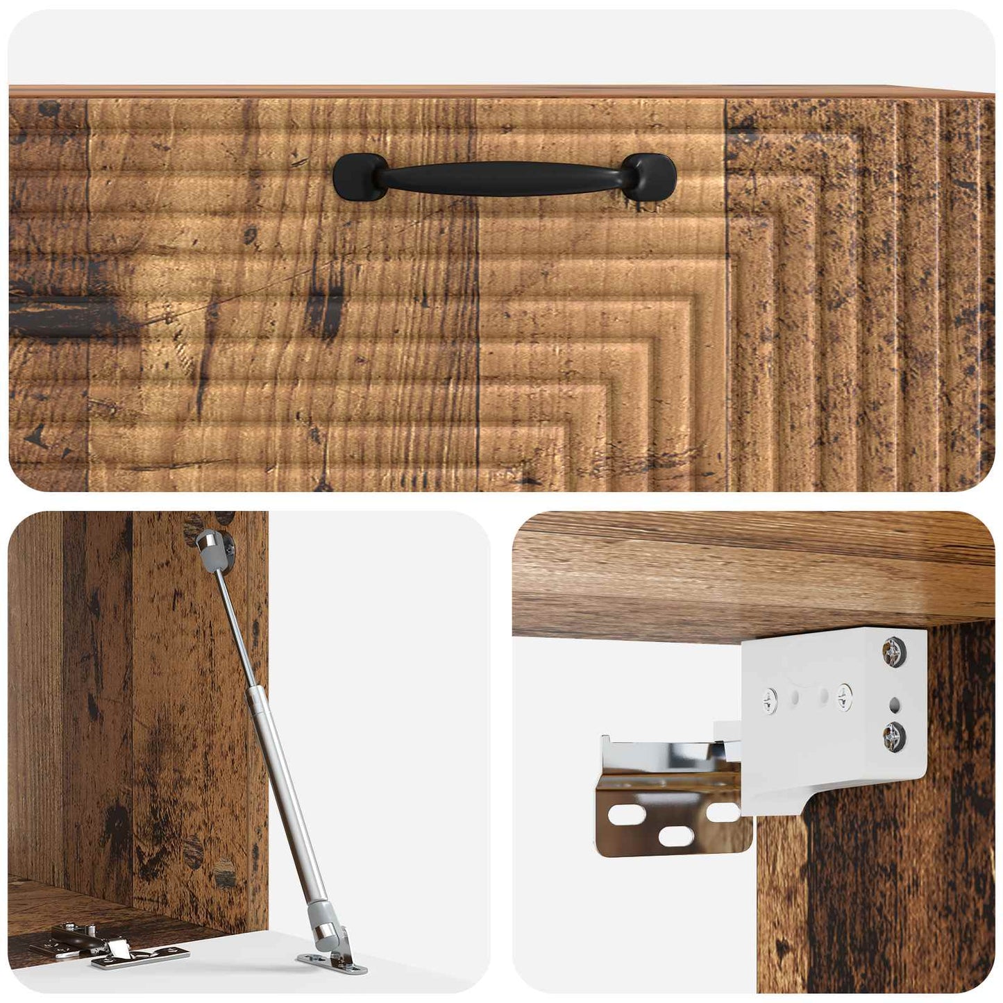 Mobile Porta TV da Muro Legno antico 78,5 x 41 x 30 cm | homemem39