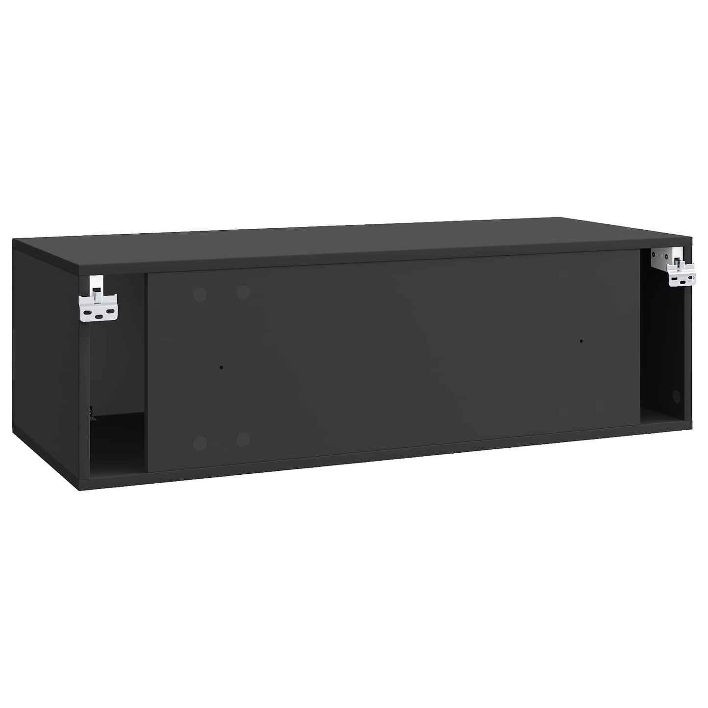 Mobile Porta TV da Muro Montaggio a parete Nero 98 x 41 x 30 cm | homemem39