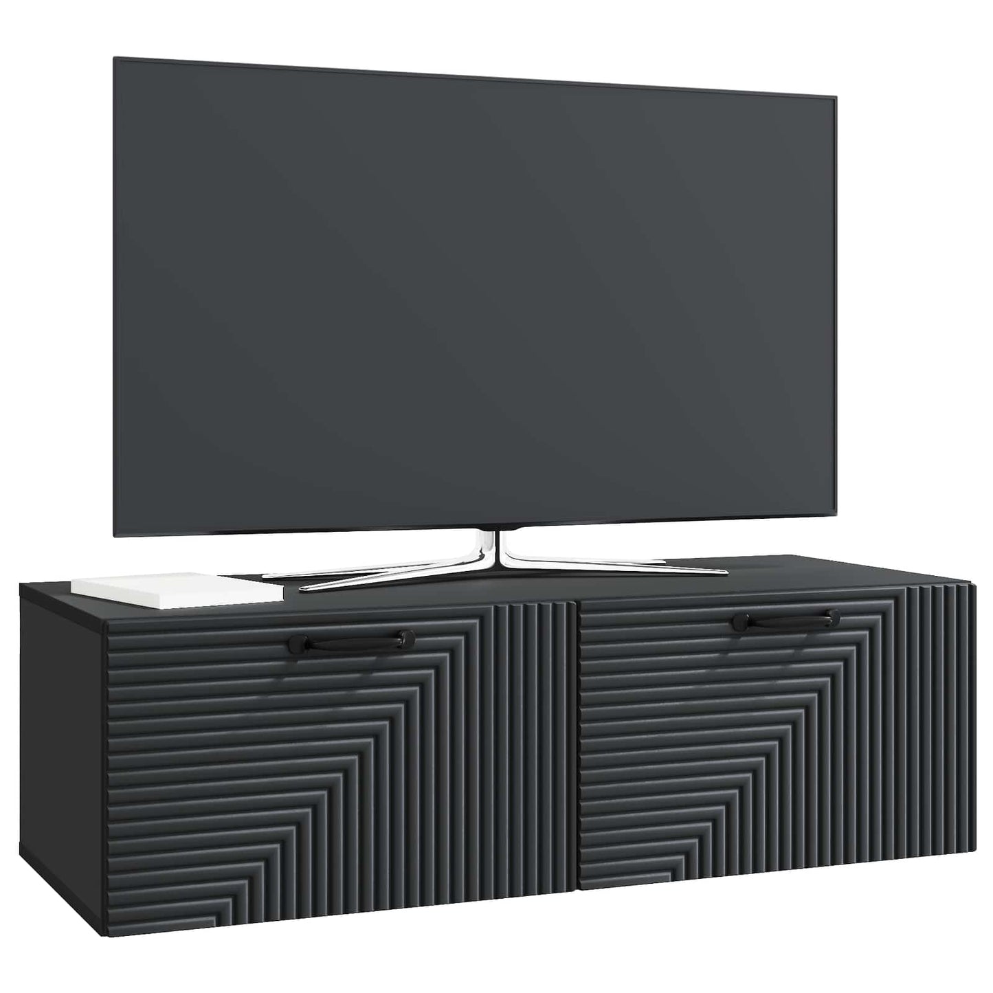Mobile Porta TV da Muro Montaggio a parete Nero 98 x 41 x 30 cm | homemem39