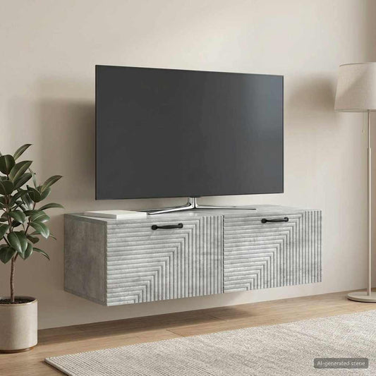 Mobile Porta TV da Muro Grigio Cemento 98 x 41 x 30 cm