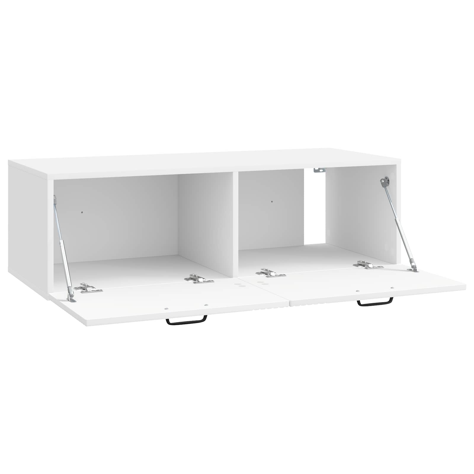 Mobile Porta TV da Muro Bianco Lucido 98 x 41 x 30 cm | homemem39