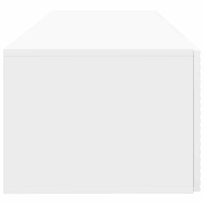 Mobile Porta TV da Muro Bianco Lucido 98 x 41 x 30 cm | homemem39