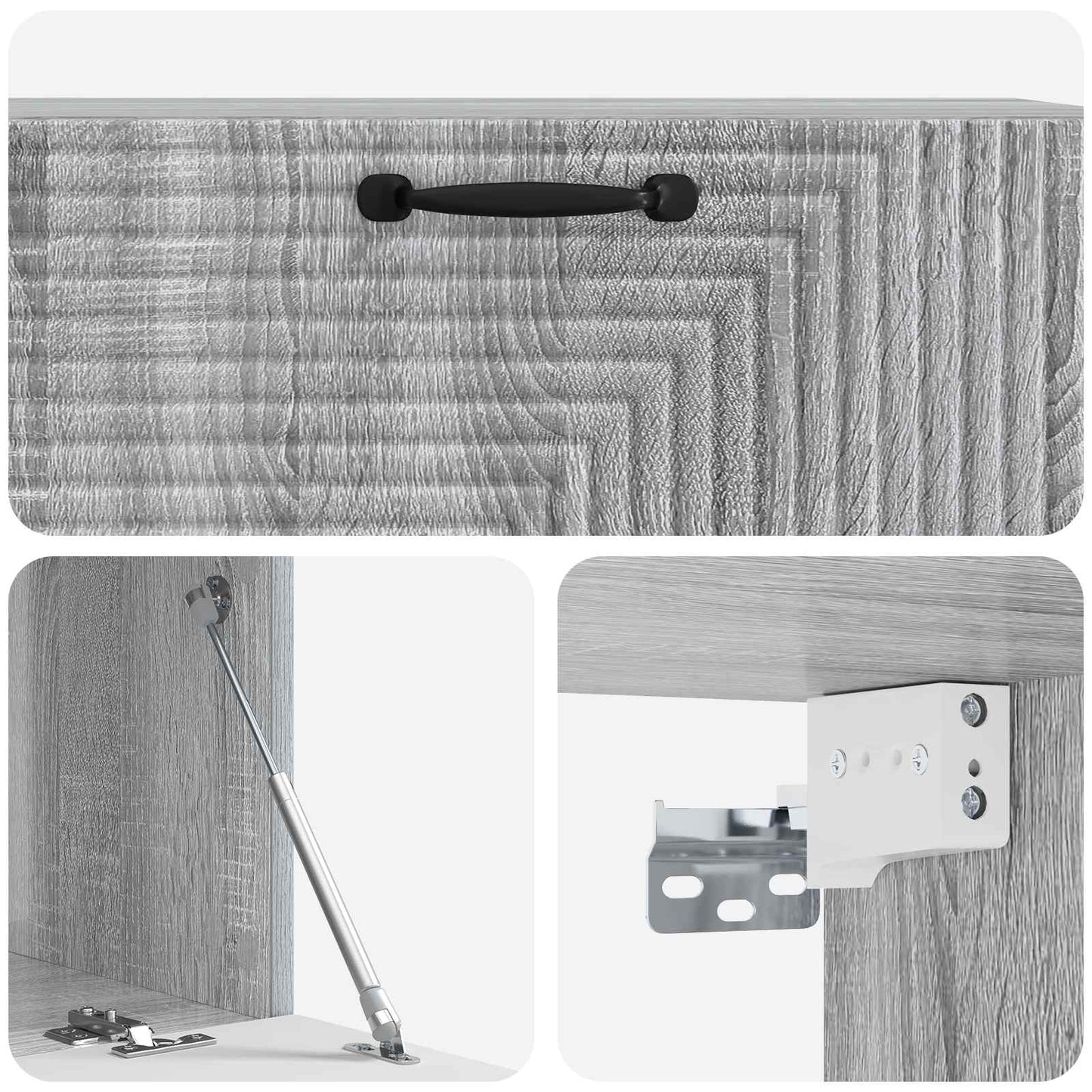 Mobile Porta TV da Muro Grigio Sonoma 98 x 41 x 30 cm | homemem39