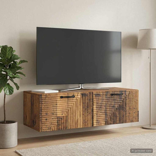 Mobile Porta TV da Muro Legno antico 98 x 41 x 30 cm