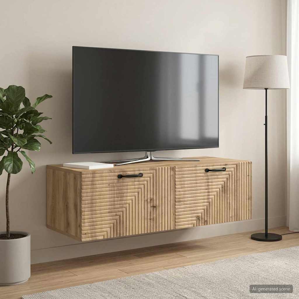 Mobile Porta TV da Muro 98 x 41 x 30 cm Rovere Artigianale