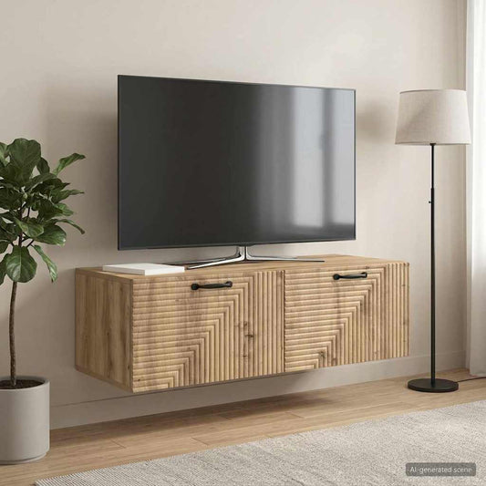 Mobile Porta TV da Muro Rovere Artigianale 98 x 41 x 30 cm