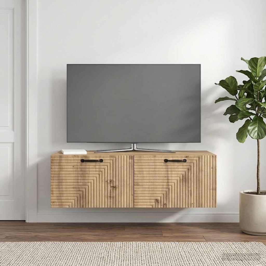 Mobile Porta TV da Muro 98 x 41 x 30 cm Rovere Artigianale