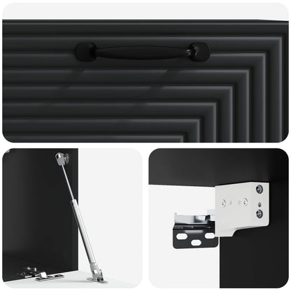 Mobile Porta TV da Muro Nero 59,5 x 31 x 30 cm | homemem39