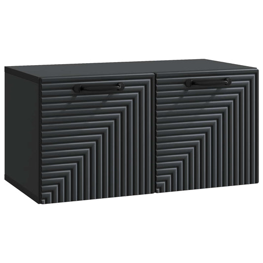 Mobile Porta TV da Muro Nero 59,5 x 31 x 30 cm | homemem39