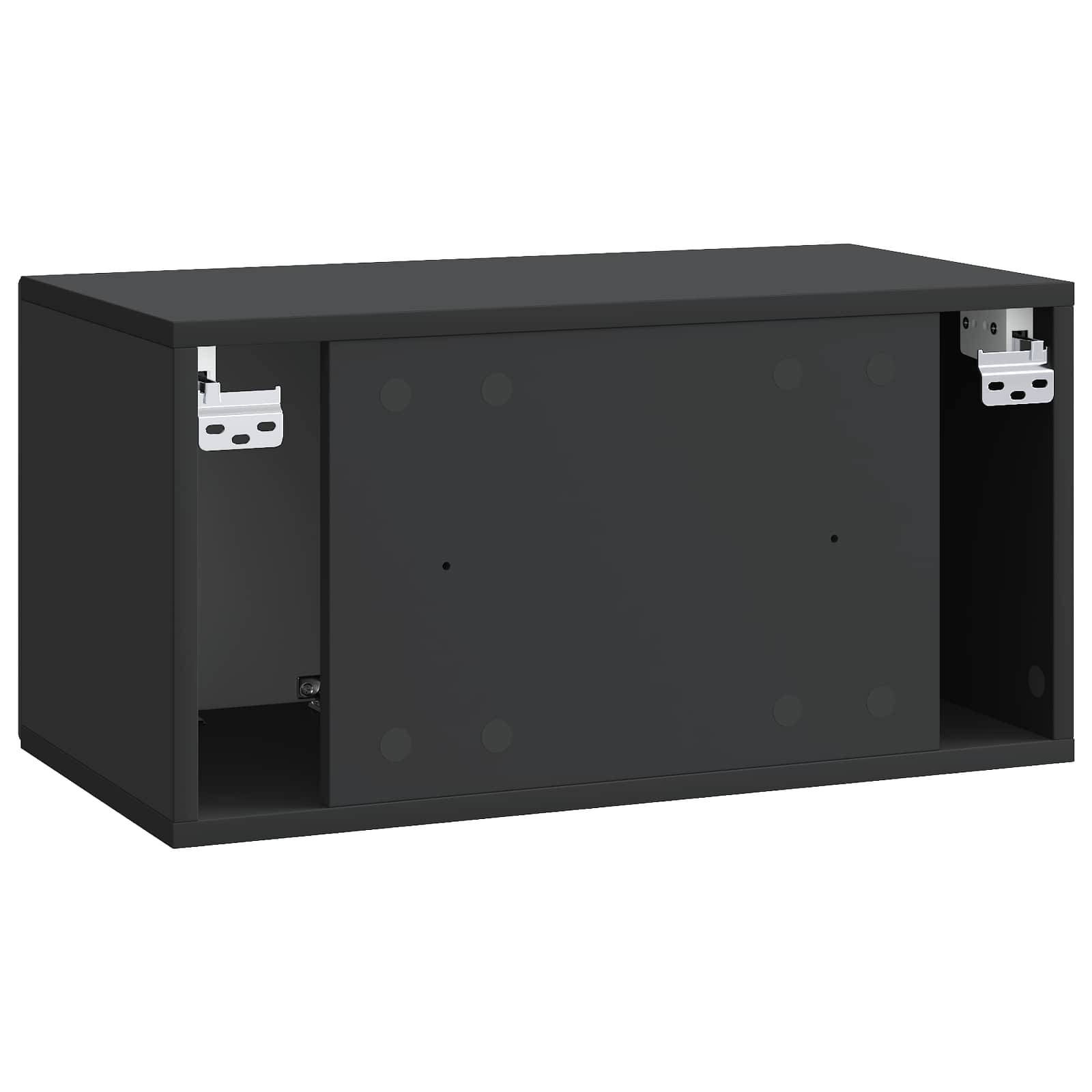Mobile Porta TV da Muro Nero 59,5 x 31 x 30 cm | homemem39