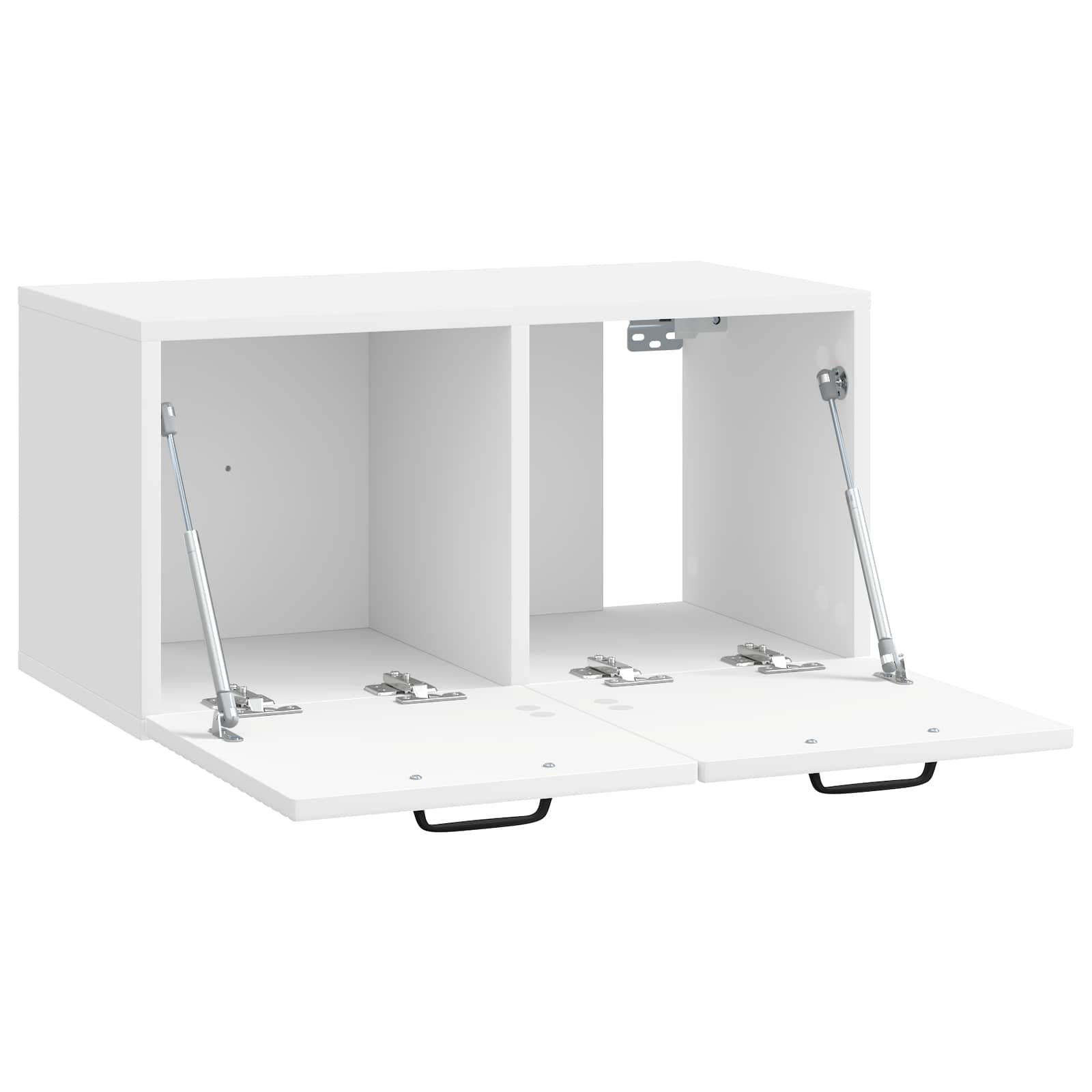 Mobile Porta TV da Muro Bianco Lucido 59,5 x 31 x 30 cm | homemem39