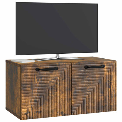 Mobile Porta TV da Muro Rovere Fumo 59,5 x 31 x 30 cm