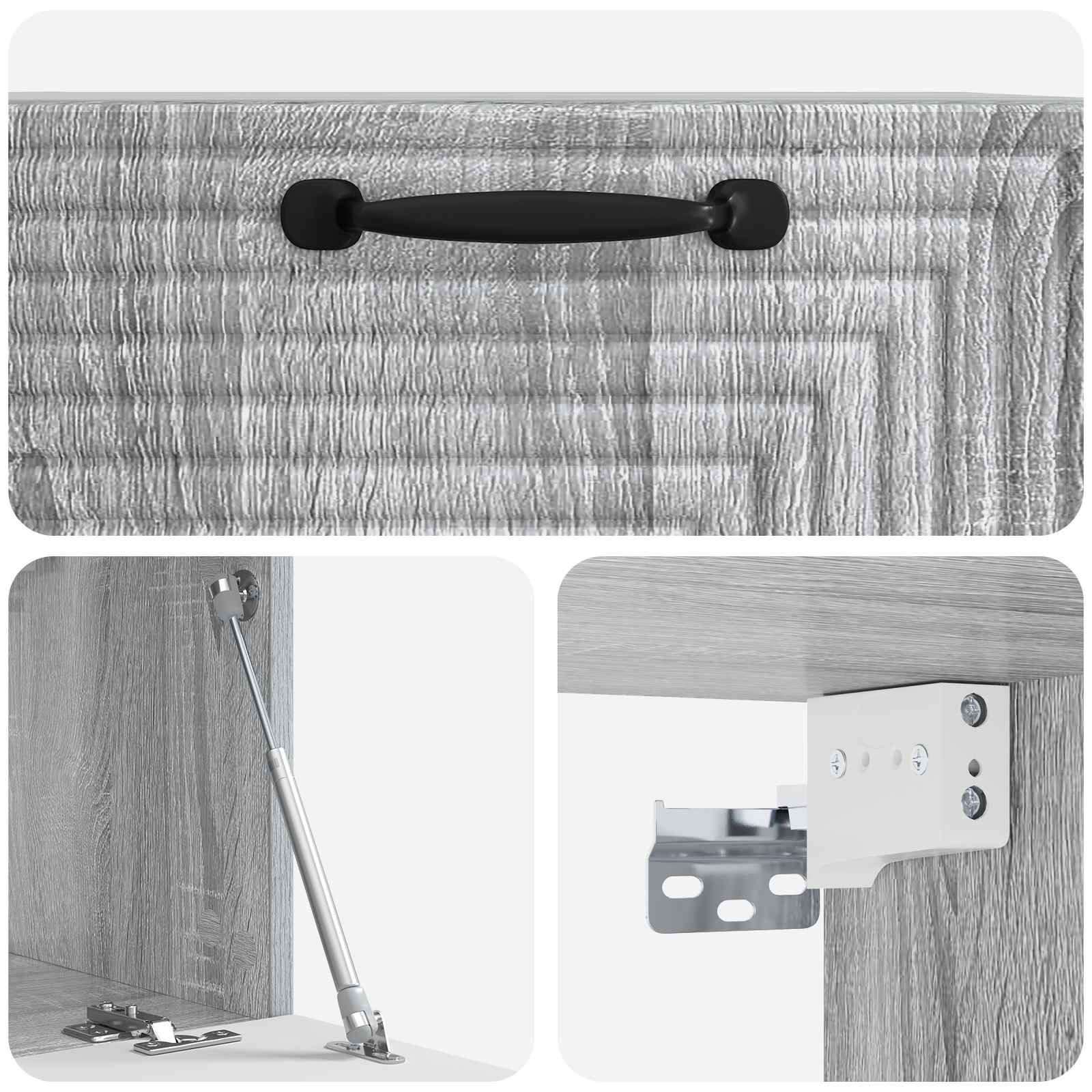 Mobile Porta TV da Muro Grigio Sonoma 59,5 x 31 x 30 cm | homemem39