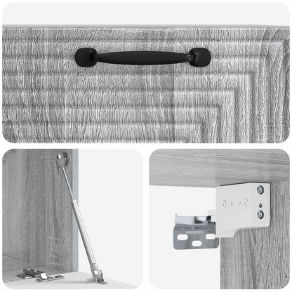 Mobile Porta TV da Muro Grigio Sonoma 59,5 x 31 x 30 cm