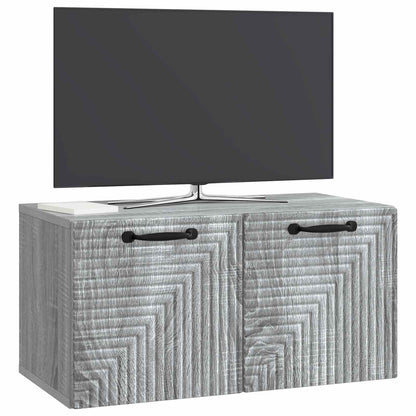 Mobile Porta TV da Muro Grigio Sonoma 59,5 x 31 x 30 cm