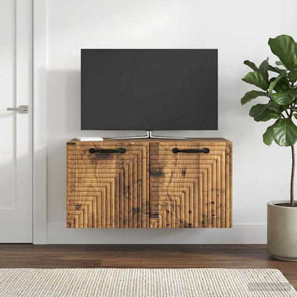 Mobile Porta TV da Muro Legno antico 59,5 x 31 x 30 cm