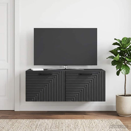 Mobile Porta TV da Muro Nero 78,5 x 31 x 30 cm - homemem39