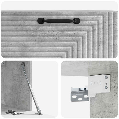 Mobile Porta TV da Muro Grigio Cemento 78,5 x 31 x 30 cm | homemem39