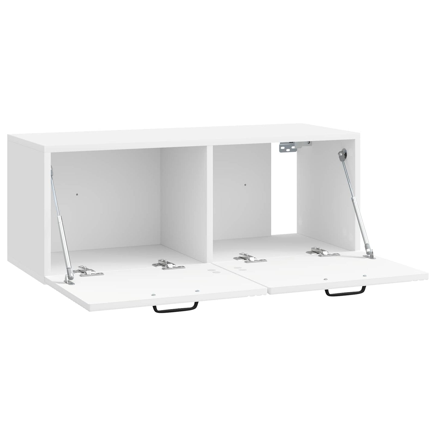 Mobile Porta TV da Muro Bianco Lucido 78,5 x 31 x 30 cm | homemem39