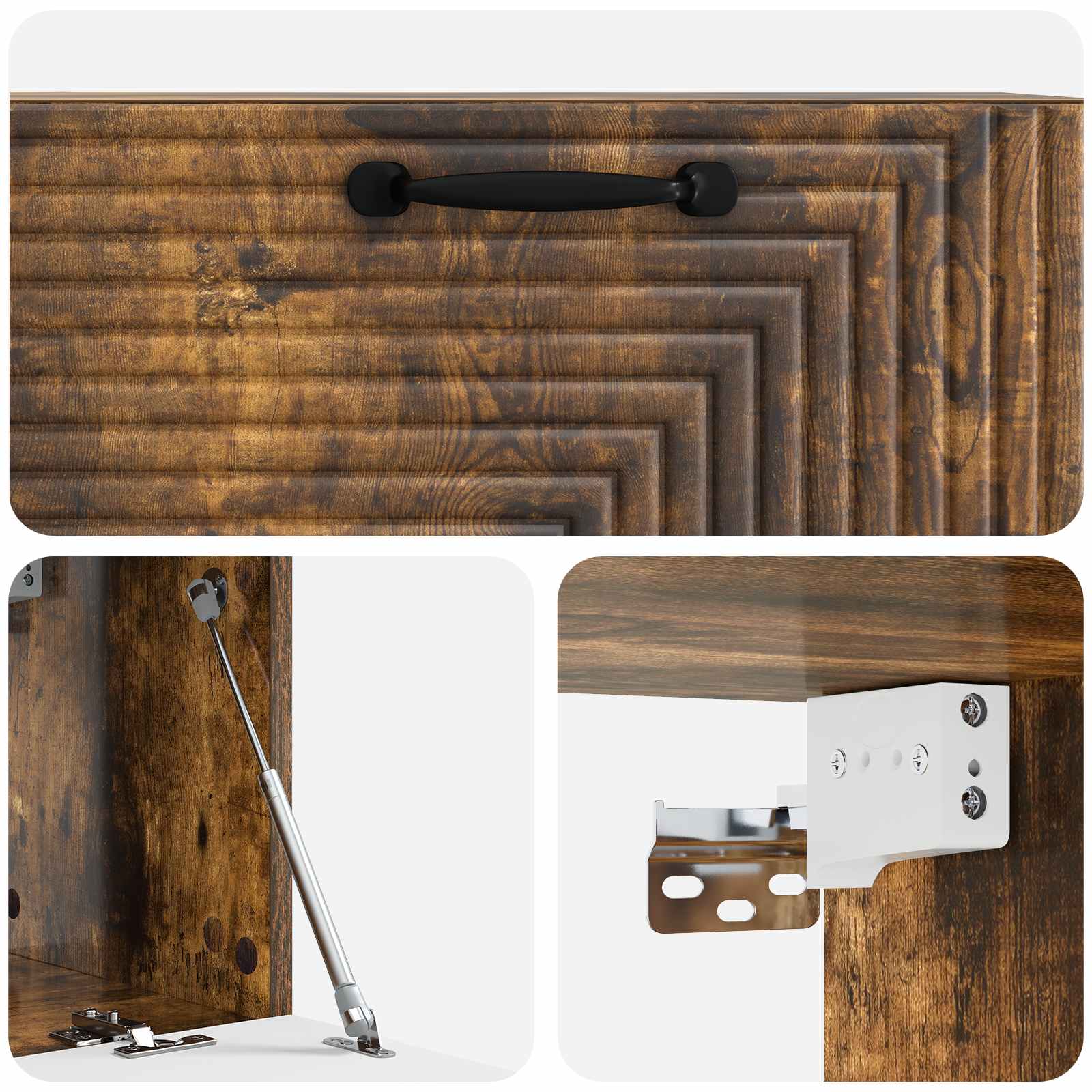 Mobile Porta TV da Muro Rovere Fumo 78,5 x 31 x 30 cm | homemem39