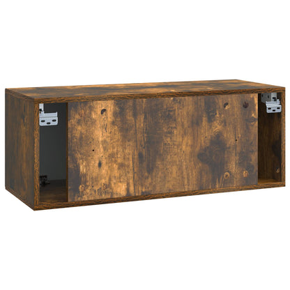 Mobile Porta TV da Muro Rovere Fumo 78,5 x 31 x 30 cm