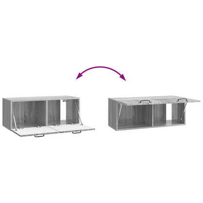 Mobile Porta TV da Muro Grigio Sonoma 78,5 x 31 x 30 cm