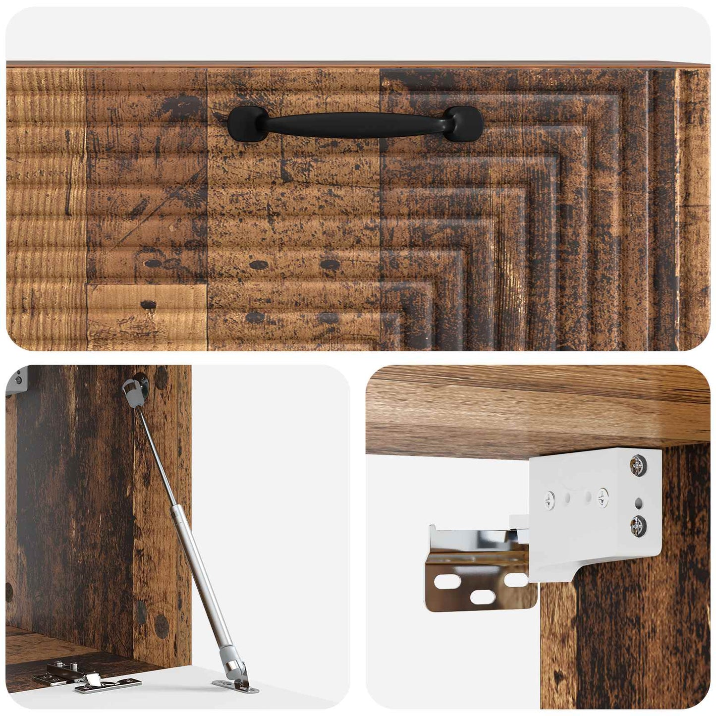 Mobile Porta TV da Muro Legno antico 78,5 x 31 x 30 cm | homemem39