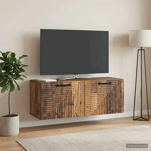 Mobile Porta TV da Muro Legno antico 78,5 x 31 x 30 cm