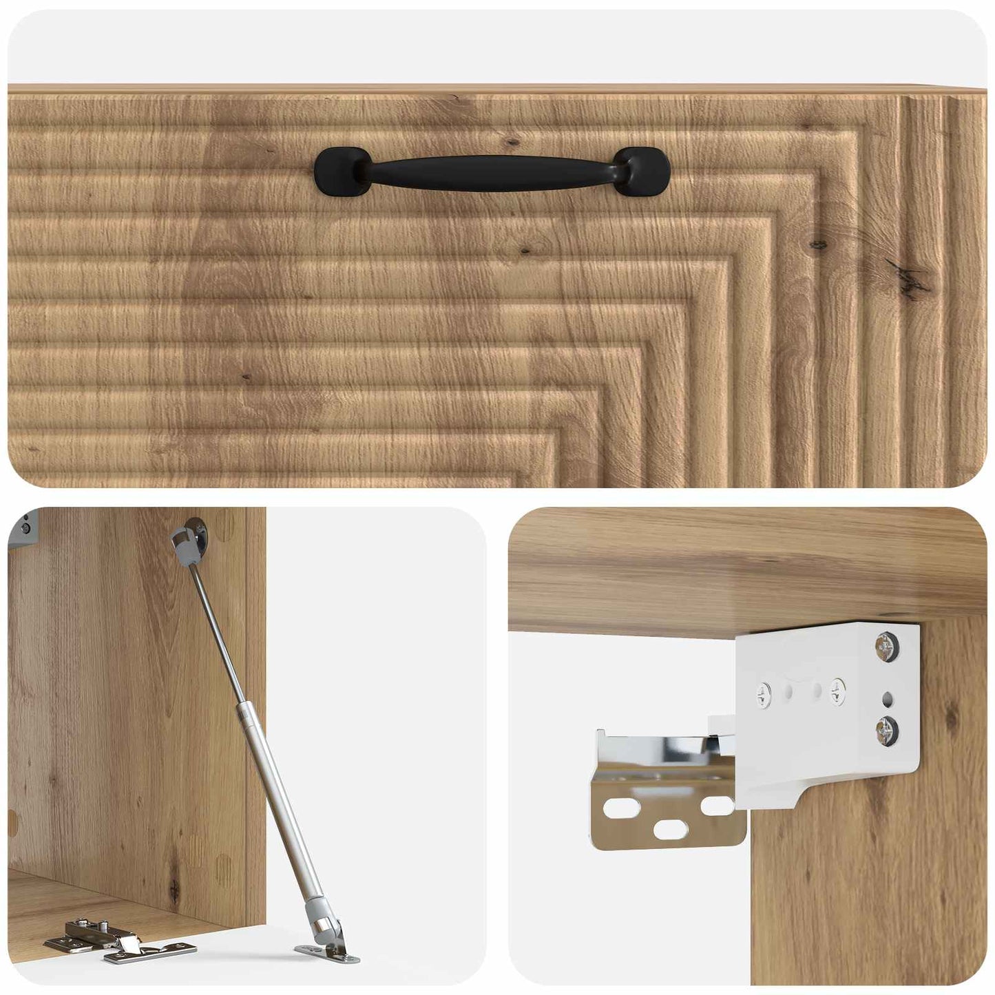 Mobile Porta TV da Muro 78,5 x 31 x 30 cm Rovere Artigianale
