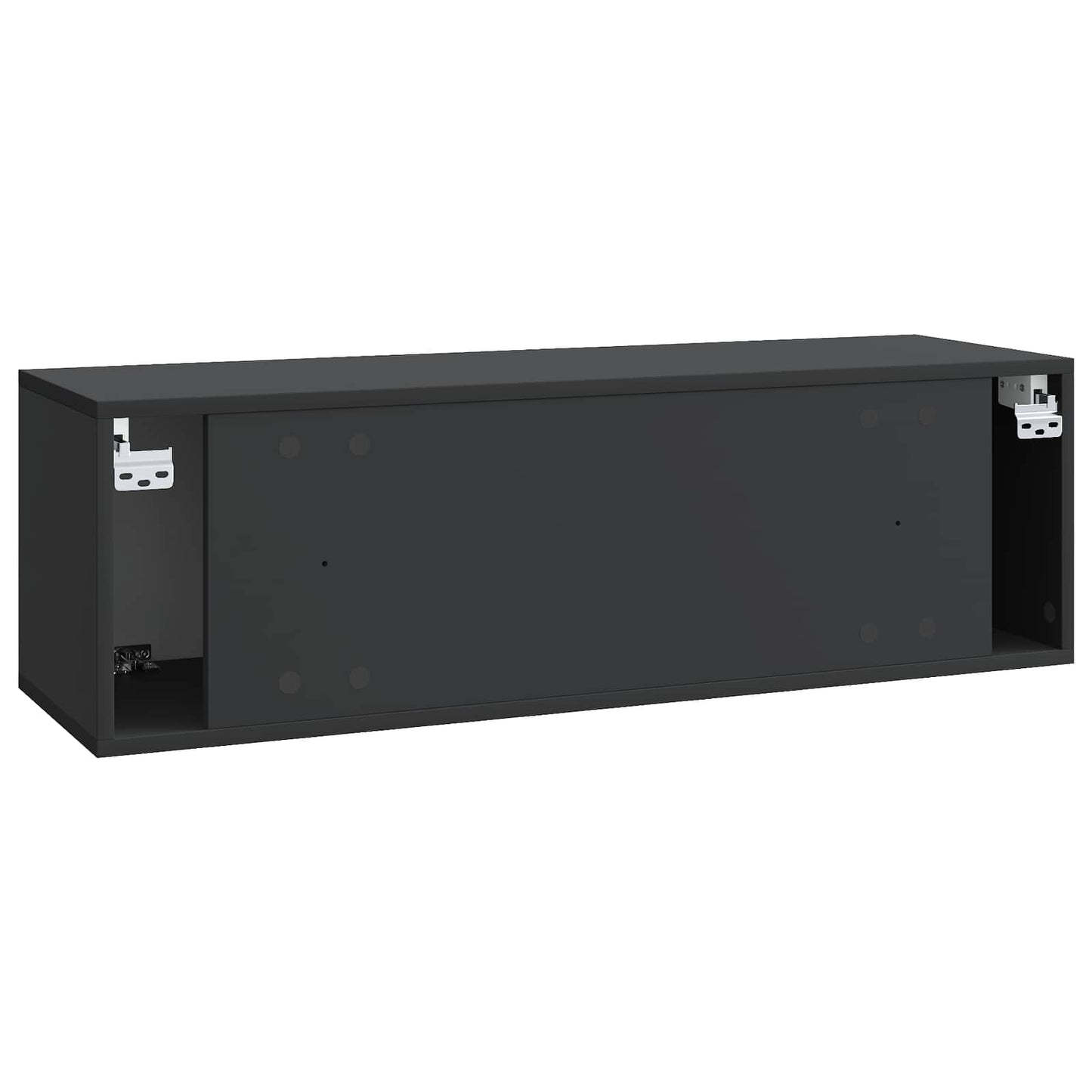 Mobile Porta TV da Muro Montaggio a parete Nero 98 x 31 x 30 cm | homemem39