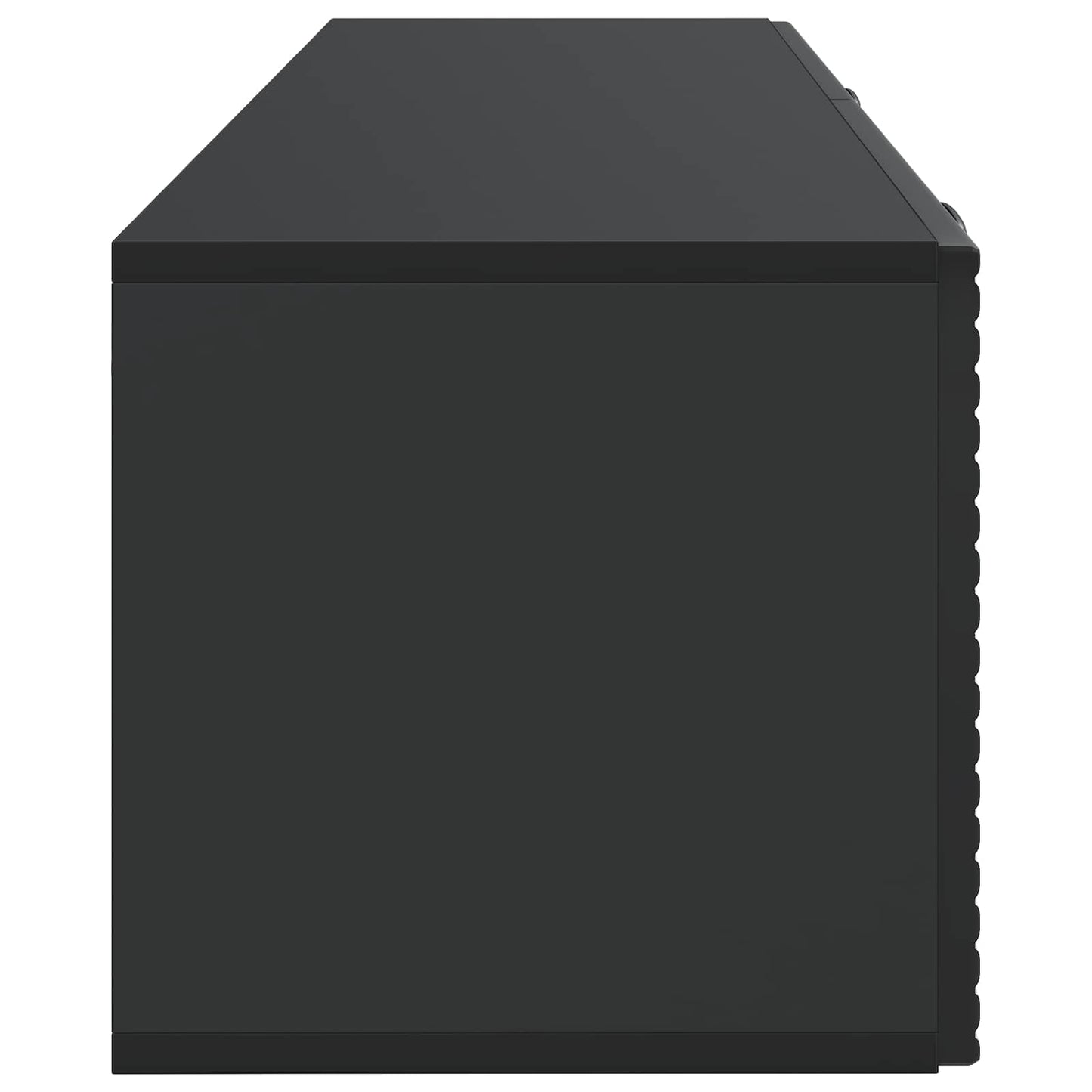 Mobile Porta TV da Muro Montaggio a parete Nero 98 x 31 x 30 cm | homemem39