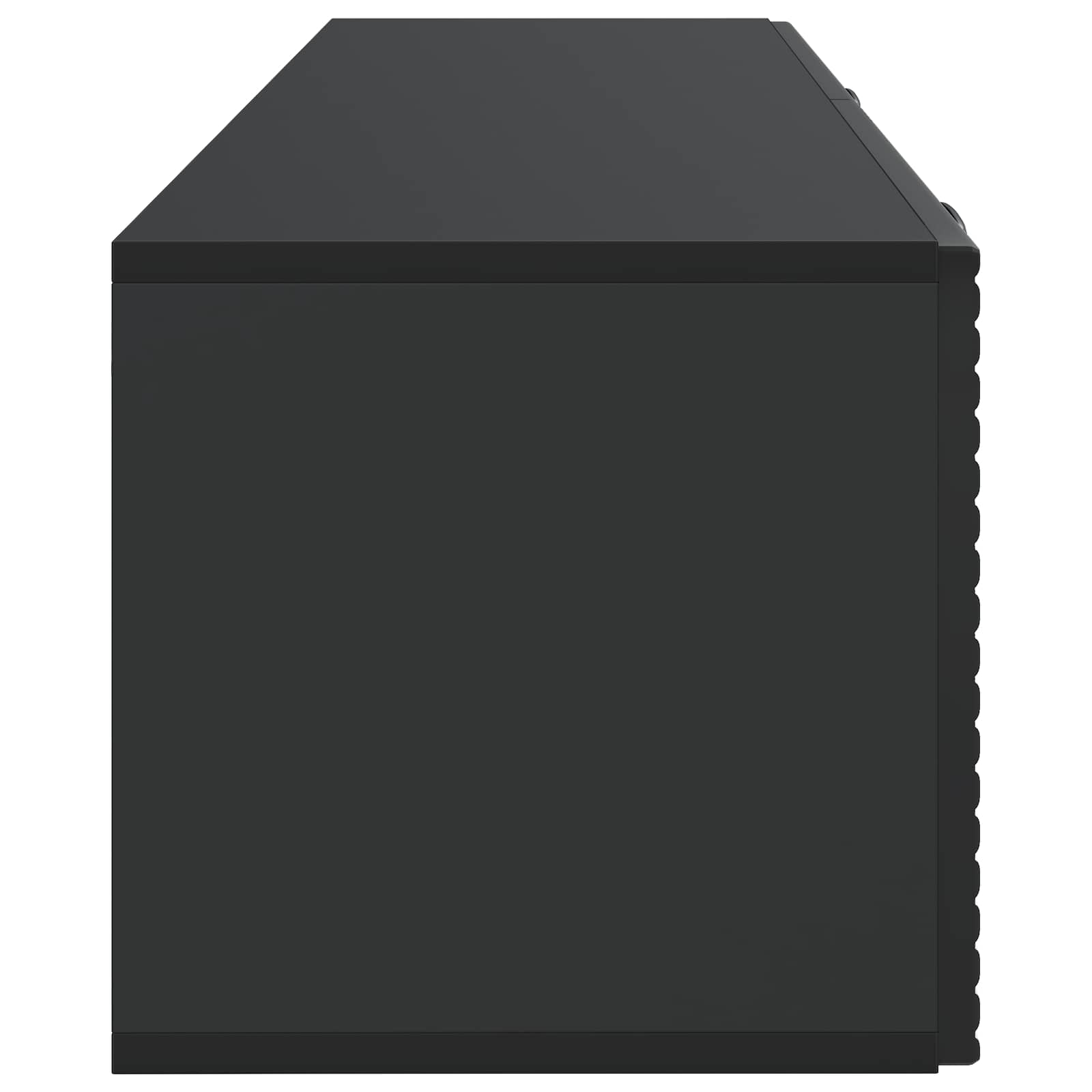 Mobile Porta TV da Muro Montaggio a parete Nero 98 x 31 x 30 cm | homemem39