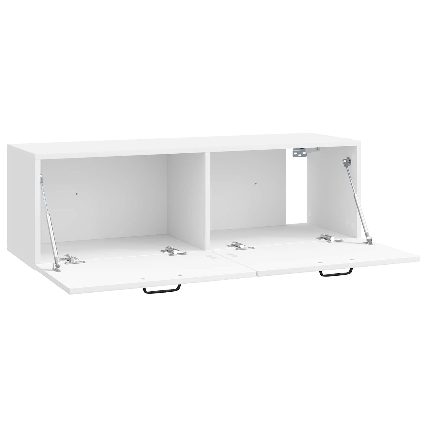 Mobile Porta TV da Muro Bianco Lucido 98 x 31 x 30 cm | homemem39