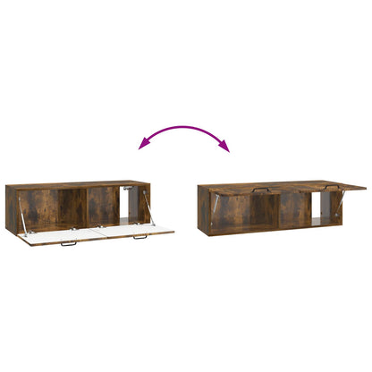Mobile Porta TV da Muro Rovere Fumo 98 x 31 x 30 cm | homemem39