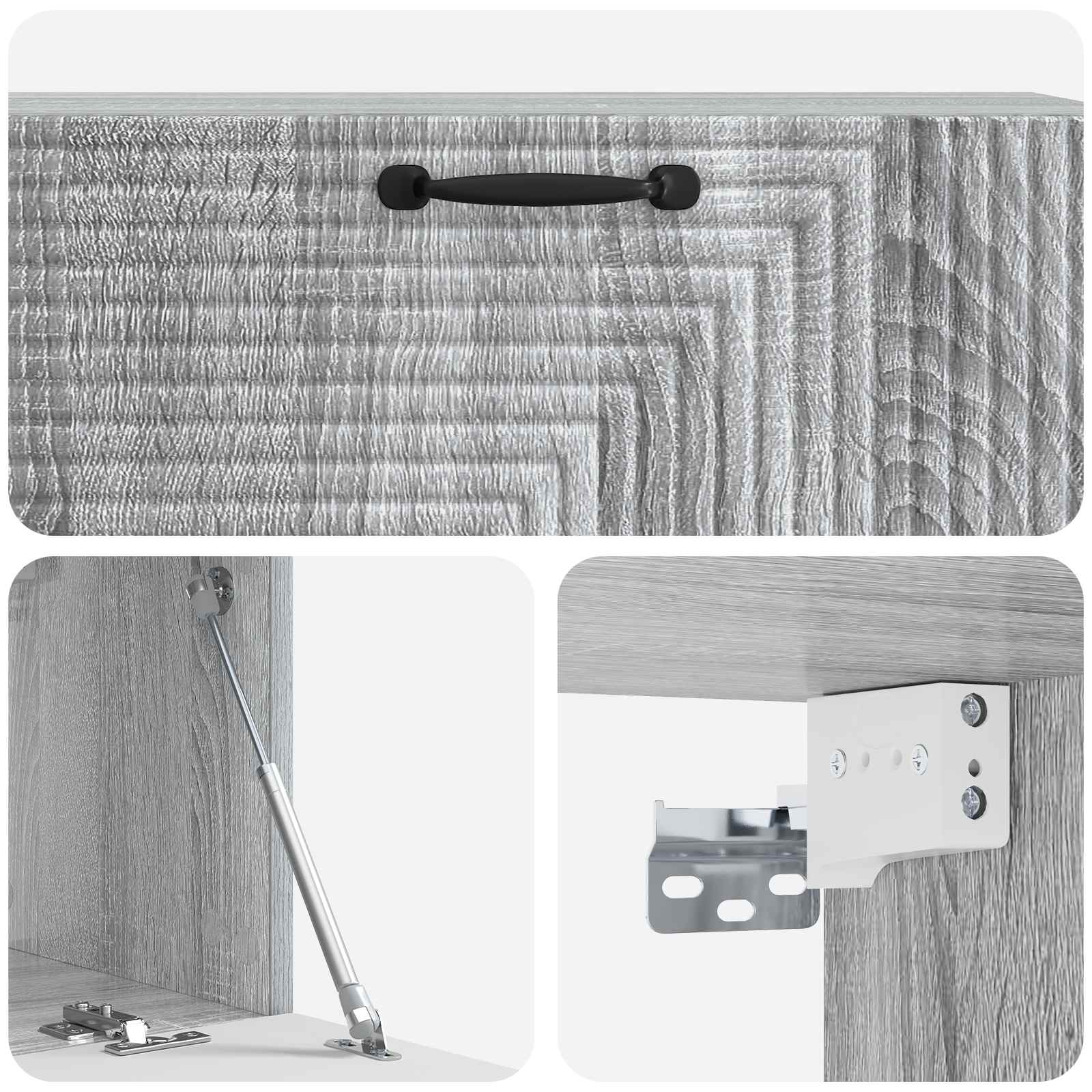Mobile Porta TV da Muro Grigio Sonoma 98 x 31 x 30 cm | homemem39