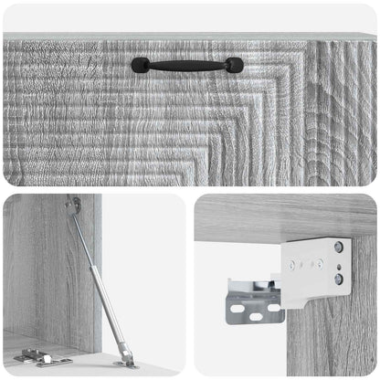 Mobile Porta TV da Muro Grigio Sonoma 98 x 31 x 30 cm