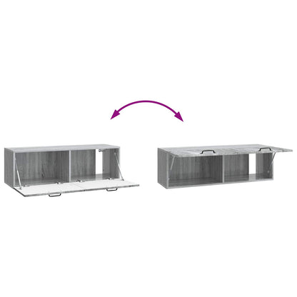 Mobile Porta TV da Muro Grigio Sonoma 98 x 31 x 30 cm | homemem39